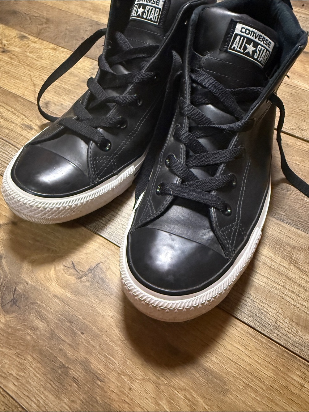 Converse Chuck Taylor All Star City Sneaker Leather Mid/High Top Black Men’s 9 - Picture 4 of 13